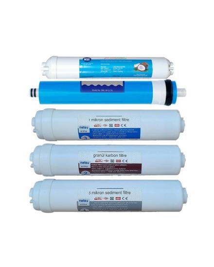 Kapalı Kasa Su Arıtma Filtresi,5 li set