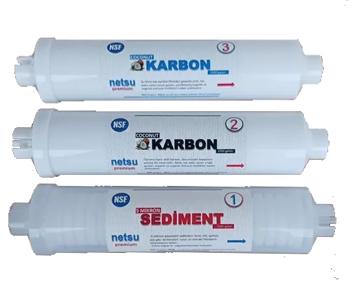 3 lü kapalı kasa su arıtma filtresi