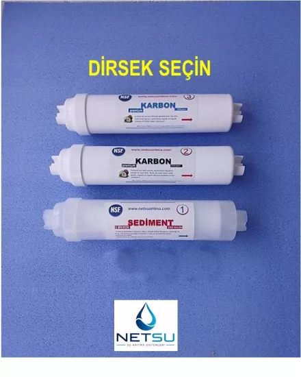 3 lü kapalı kasa su arıtma filtresi