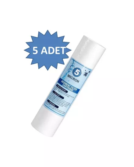 Toptan 5 mik. açık kasa sediment(spun) filtre