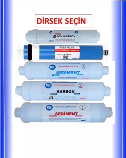kapalı kasa filtresi 5 li