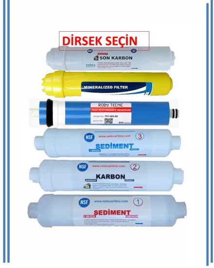 6 lı kapalı kasa su arıtma filtresi