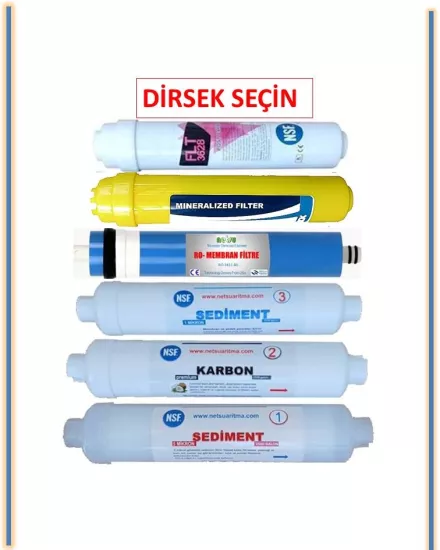 6 lı kapalı kasa su arıtma filtresi