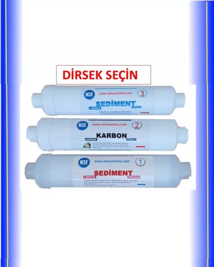 3 lü kapalı kasa su arıtma filtresi