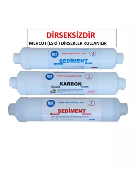 3 lü kapalı kasa su arıtma filtresi