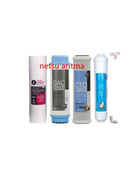 Açık kasa su arıtma filtresi,4 lü filtre