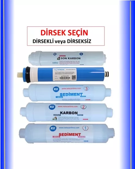 Vontron membranlı kapalı kasa filtresi 5 li
